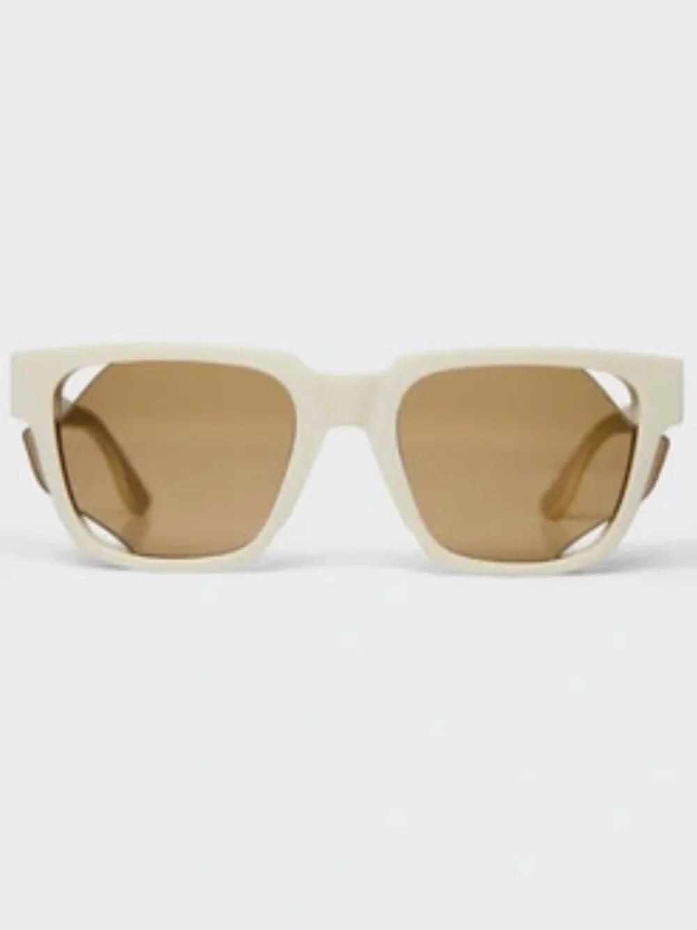 BRAND NEW RAINS Shape 4 Sunglasses In Taupe/taupe